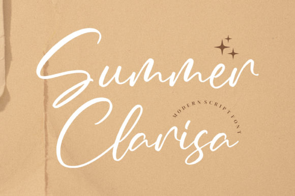 Summer Clarisa Font Poster 1