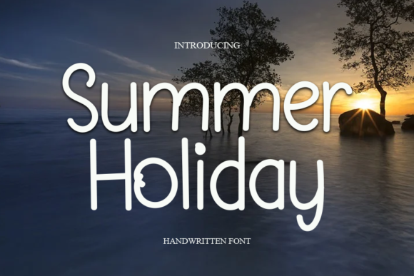 Summer Holiday Font Summer Holiday Font Poster 1