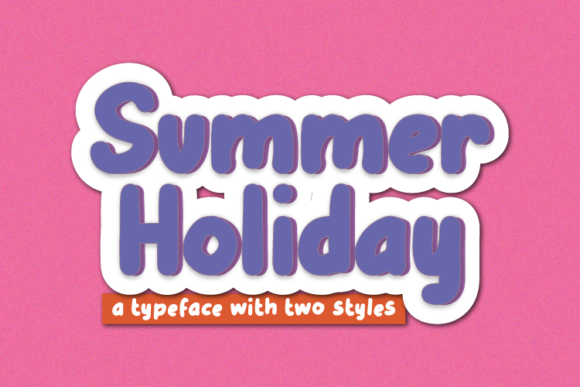 Summer Holiday Font Poster 1