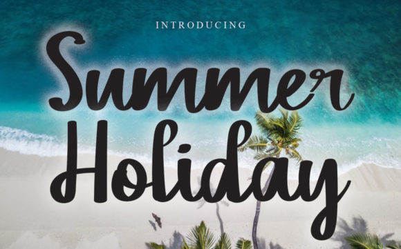 Summer Holiday Font Poster 1