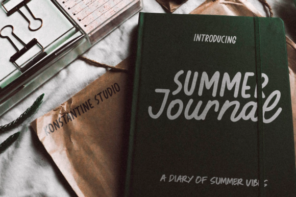 Summer Journal Font Poster 1