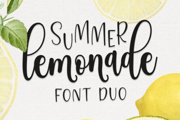 Summer Lemonade Font