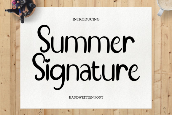 Summer Signature Font