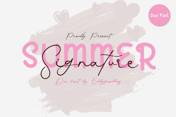 Summer Signature Font Poster 1