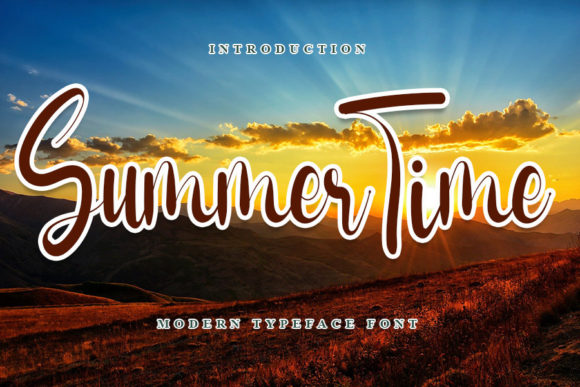 Summer Time Font Poster 1