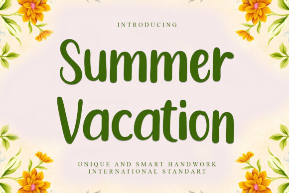 Summer Vacation Font Poster 1