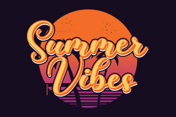 Summer Vibes Font Summer Vibes Font Poster 1