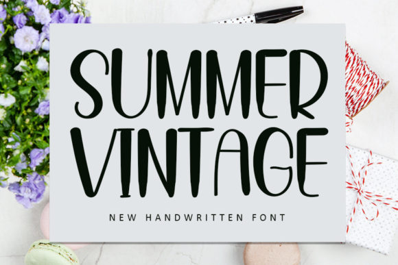 Summer Vintage Font Poster 1