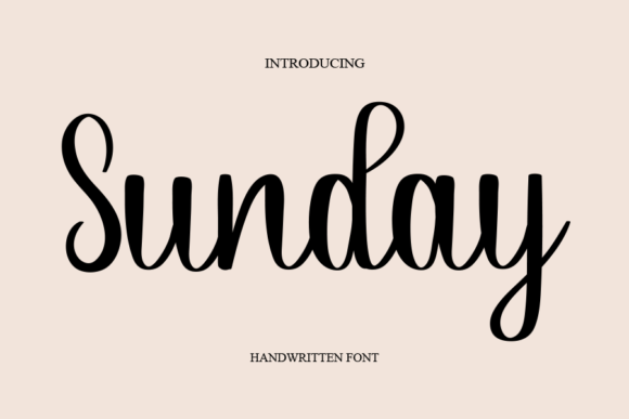 Sunday Font Poster 1