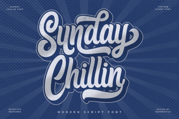 Sunday Chillin Font Poster 1