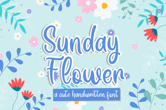 Sunday Flower Font