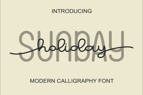 Sunday Holiday Font