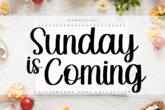Sunday is Coming Font Poster 1