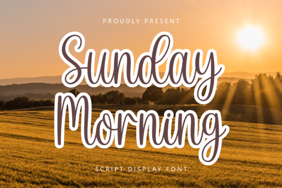 Sunday Morning Font Sunday Morning Font Poster 1