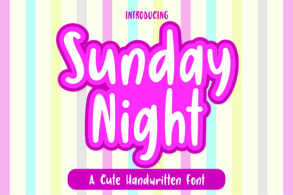 Sunday Night Font Poster 1