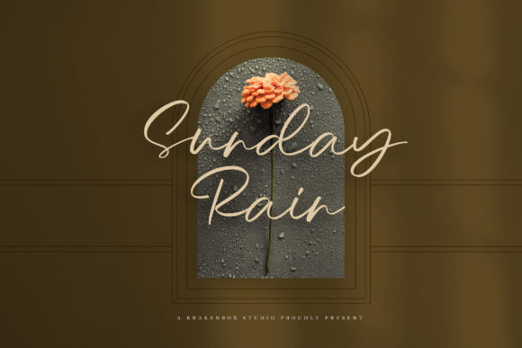 Sunday Rain - Script Font Poster 1