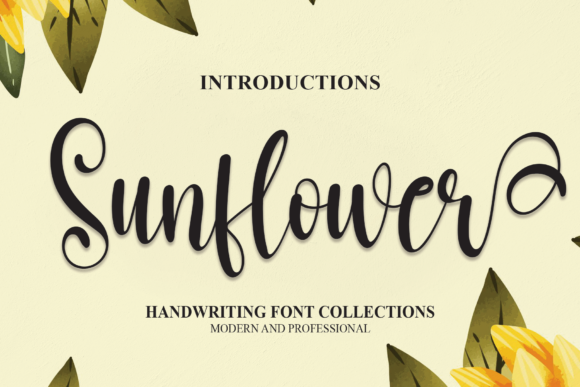 Sunflower Font Poster 1