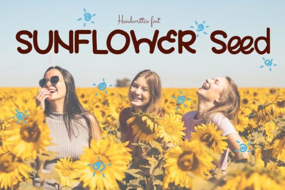 Sunflower Seeds Font Poster 1