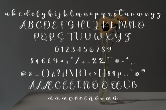 Sunflowers Font Poster 4