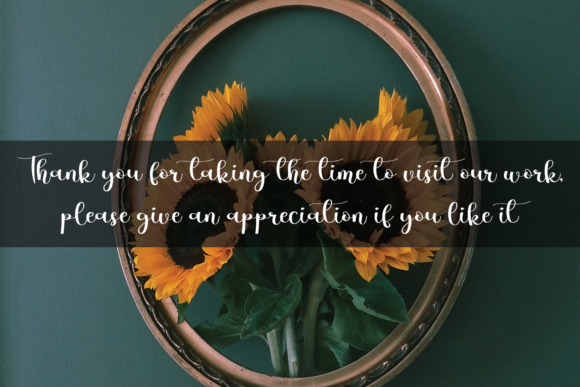 Sunflowers Font Poster 5
