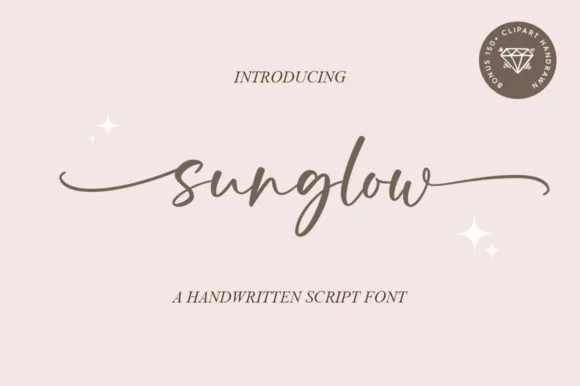Sunglow Font Sunglow Font Poster 1