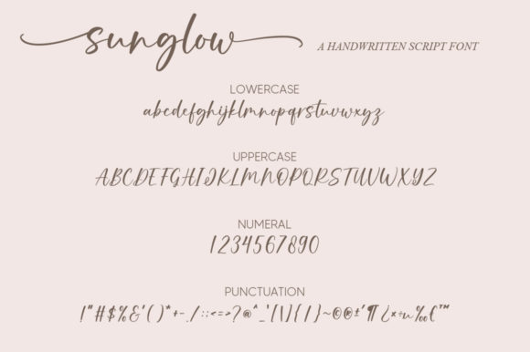 Sunglow Font Poster 7