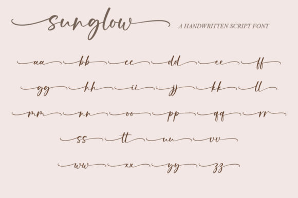 Sunglow Font Poster 8