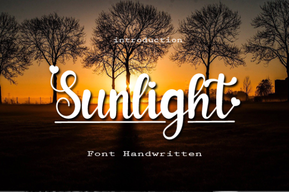 Sunlight Font Poster 1