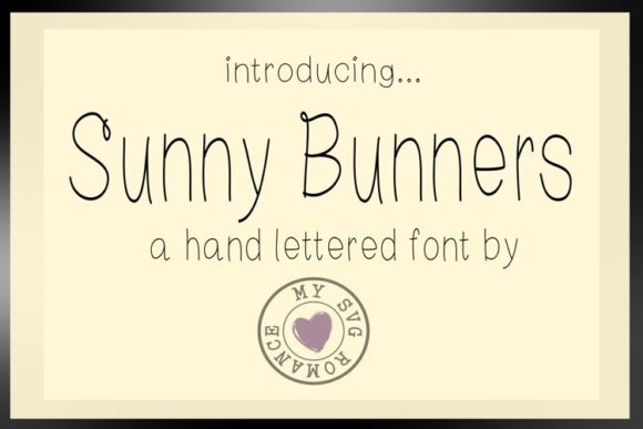 Sunny Bunners Font Poster 1