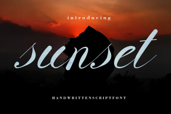 Sunset Font Poster 1