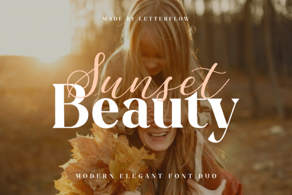 Sunset Beauty Font Poster 1