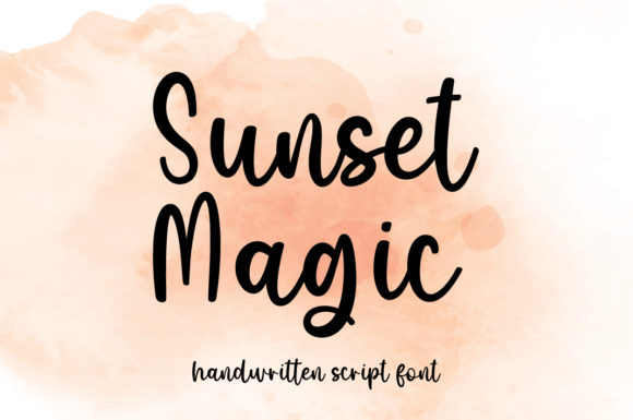Sunset Magic Font Poster 1