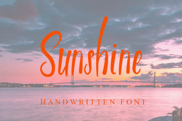 Sunshine Font Poster 1