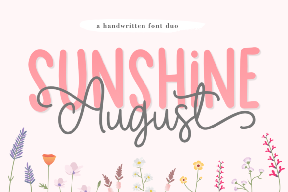 Sunshine August Font Poster 1