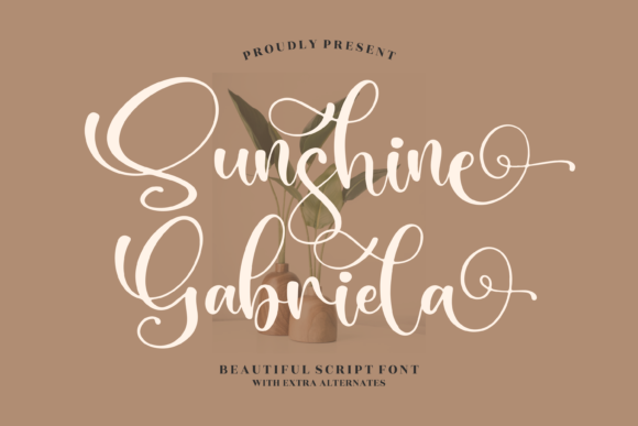 Sunshine Gabriela Font Poster 1