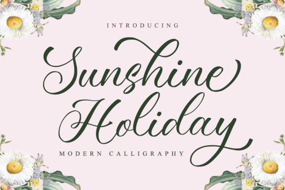 Sunshine Holiday Font Poster 1