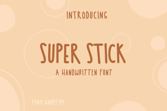 Super Stick Font Poster 1