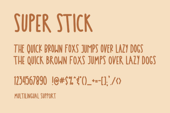 Super Stick Font Poster 6