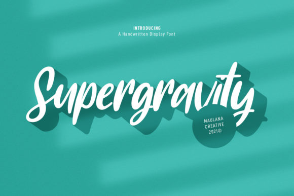 Supergravity Font Poster 1