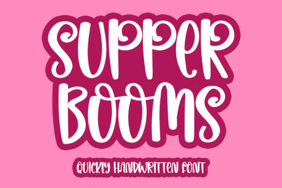 Supper Booms Font Poster 1