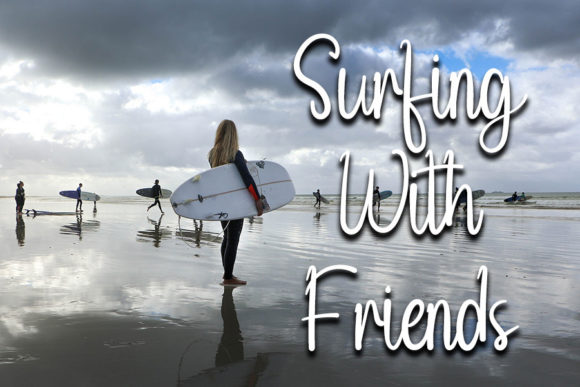 Surfing Signature Font Poster 3