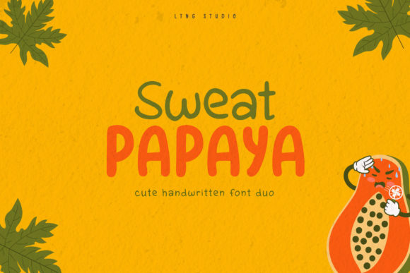 Sweat Papaya Duo Font Poster 1