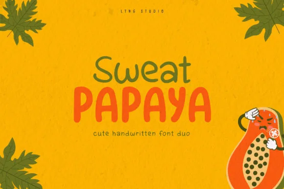 Sweat Papaya Duo Font Sweat Papaya Duo Font Poster 1
