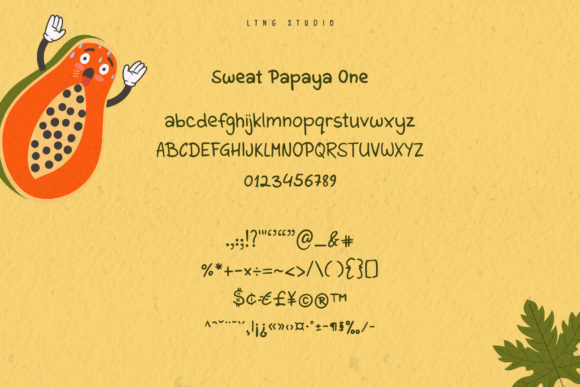 Sweat Papaya Duo Font Poster 2