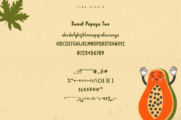 Sweat Papaya Duo Font Poster 3