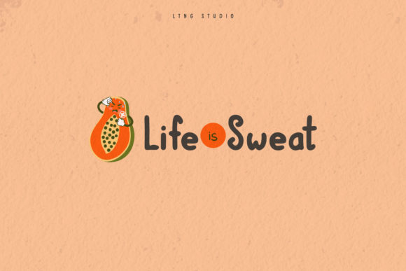 Sweat Papaya Duo Font Poster 4