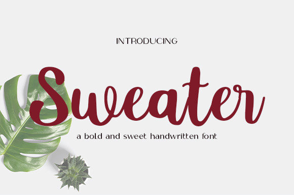 Sweater Font Poster 1