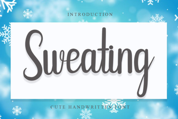 Sweating Font Poster 1