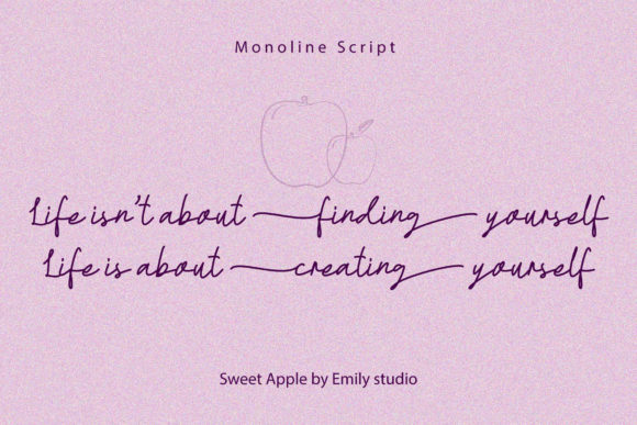 Sweet Apple Font Poster 2