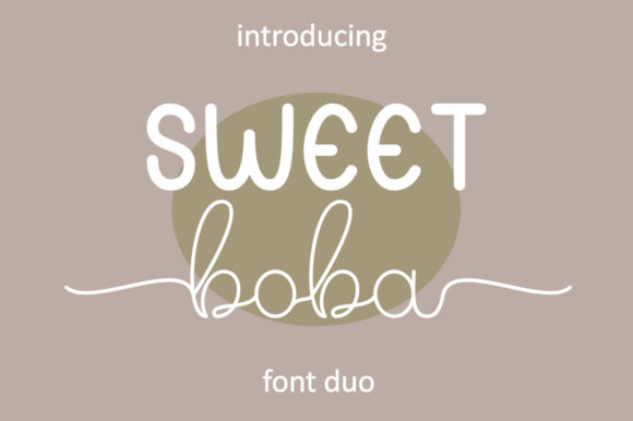 Sweet Boba Font Poster 1